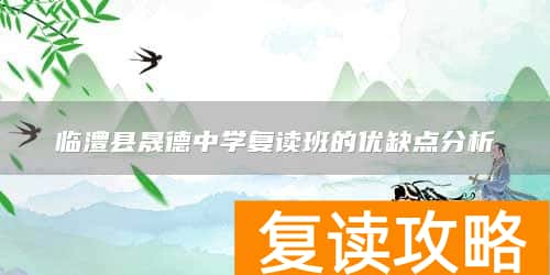 临澧县晟德中学复读班的优缺点分析
